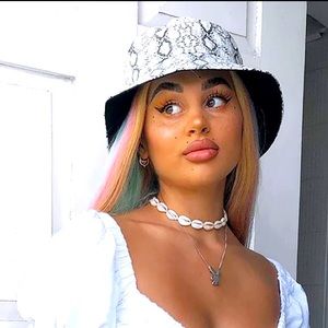 Fashion Nova Snake Skin Bucket Hat